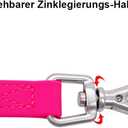 Waterproof Dog Training Leash 50FT 30FT 15FT 10FT 5FT Heavy Duty Recall Long Lead for Large Medium Small Dogs (30FT, Pink)