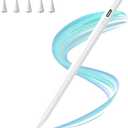 CC Store Stylus Pen for iPad 2018-2025-15 Mins Fast Charge,Palm Rejection & Tilt Sensitive Stylus Pen for iPad A16-11/10/9/8/7/6th Gen, Air 3/4/5/M2/M3, Mini 5/6th, Pro 12.9/11/13-inch M4(White)