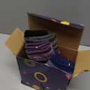 FNOVCO Kids Merino Wool Hiking Socks Toddlers Boys Girls Cozy Thermal Winter Thick Warm Crew Socks 6 Pairs (4-7 Years, Snowflake)