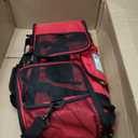 PetAmi Airline Approved Pet Carrier for Cats & Small Dogs, Soft Sided TSA Travel Carrier Bag with Sherpa Bed, Breathable Mesh Ventilation, Collapsible Bowl, Fits Under Seat, Up to 18 lbs, Large Red