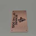 Beware of the Dog Sign (German Shepherd) - Easy to See Warning, Indoor/Outdoor Notice, Deterrent Sign (Copper)