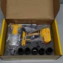 Cordless Impact Wrench 1/2 Inch - Compatible with Dewalt 20V Batteries, 1100 Ft-lbs (1500N.m) High Torque Impact Driver, Brushless Impact Gun with 3 Speed Modes & LED Light (Battery Not Included)