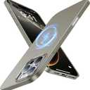 TORRAS Magnetic SlimFit for iPhone 16 Pro Max Case 6.9 inch, UltraThin 16 ProMax Phone Case Compatible with MagSafe, Light AntiScratch Matte Hard PC Bayer OriginFit, Natural Titanium