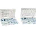 60 pc Keystock Bar Assortment Lock Pulleys Gears Square Key Stock Keyway Set (SAE+Metric)