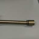 Curtain Rods for Windows 72 to 144 Inches - Aluminium Finials and Brackets - 1 Inch Decorative Window Rods - Adjustable Heavy Duty Curtain Rod - Wall & Ceiling Mounted - Antique Bronze Finish