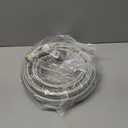 15 ft 12AN Fuel Hose AN12 3/4", Braided CPE Oil Fuel Gas Line Hose Universal for Car Durable Stainless Steel Silver Tone