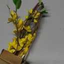 CISDUEO 3 Pcs Artificial Forsythia Flower Branches Artificial Flowers Yellow Silk Long Stem 39.4 Inch Fake Jasmine Spring Flowers Artificial Orchids for Wedding Floral Arrangement Party Table Decor