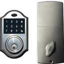 Keyless Touchscreen Motorized Deadbolt Electronic Entry Digital Touchpad Keypad Door Lock (Satin Nickel)