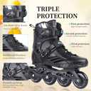 Inline Skates, High Performance Roller Skates with Washable Lining for Men Women Adult Beginners, US Men 8.5/Women 9.5