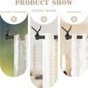 Black Decorative Curtain Rods for Windows:66-120 Inch Adjustable Farmhouse Curtain Rod for Bedroom Living Room,Heavy Duty Rustic Drapery Rods with Vintage Eagle Finial Easy Install,Matte Black