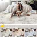 8x10 Area Rugs for Living Room - Washable Rug Modern Abstract Soft Large Neutral Non-Slip Carpet Indoor Floor Stain Resistant Thin Carpets for Bedroom Dining Room Farmhouse Nursery Home Office Multi