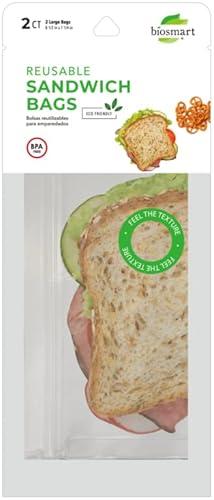 BioSmart Reusable Sandwich Bag 2 Count, 1 EA (2 Pack)