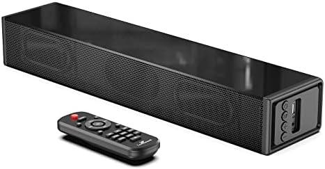 LARKSOUND Small Sound Bar for TV, PC, Gaming, Surround Sound System, Mini TV Speaker Soundbar with Bluetooth/HDMI ARC/Optical/AUX/USB Connections