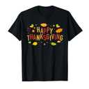 Fall Color Cute Adorable Happy Thanksgiving Design T-Shirt XL