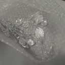 Syhood 24 Pcs Christmas Crystal Glass Ornaments Clear Vintage Acrylic Hanging Ornaments Christmas Drop Icicle Teardrop Ball Decorations for Xmas Tree Winter Party Supplies, 15 Style Assorted Size