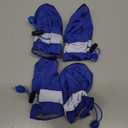 YAODHAOD Dog Shoes for Small Dogs, Puppy Dog Boots & Paw Protector for Winter Snowy Days, Anti-Slip Sole Dog Booties for Indoor Hardwood Floor 4PCS (Blue,Size: 5)