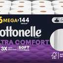 Cottonelle Ultra Comfort Soft Toilet Paper, 1 Mega Rolls = 4 Regular Rolls (Pack of 48)