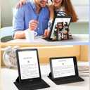 Kidcube for Kindle Paperwhite 11th Generation Case 6.8 Inch 2021/Paperwhite Signature Edition Case Women Girls Kids Boys Cute Cat Library Design Rotating Stand Cartoon Folio Cover with Auto Wake/Sleep