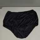 Vanity Fair Women's High Waisted Underwear, Full Coverage Ladies Panties, Perfectly Yours Briefs (8, Nylon - Midnight Black)