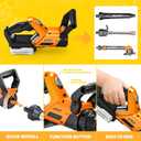 Kids Tool Set, 3 in 1 Kids Power Garden Tools with Sounds & Lights, Toy Weed Wacker, Toy Leaf Blower and Hedge Trimmer, Outdoor Toys, Toy Tools, Christmas Birthday Gifts for Boys 3 4 5 6 7 8 Year Old
