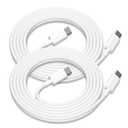 USB C to USB C Charging Cable for Apple 2Pack 6ft,Long Type C to C Fast Charger Cord,for iPhone 17/Air/16/16e/15/Pro/Plus/Pro Max,for MacBook Pro/Air,for iPad Pro12.9/11in,Air 4/5,Mini 6/7 60W (White)