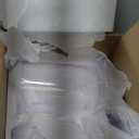 Hurricane Candle Holder Set of 3 Clear Candle Holders for Pillar Candles, Seeded Bubbles Glass Candle Holder for table centerpiece, Glass Cylinder Vases for Home, Patio and Wedding 8"4.7"3.5"H