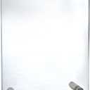 Azar Displays 105506 Standoff Sign Holder, 8.5" W x 14" H,Clear (Silver)