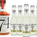 Spiritless Kentucky 74 Distilled Non-Alcoholic Whiskey Bundle with Fever Tree Light Ginger Beer - Highball - Premium Zero-Proof Liquor Spirits for a Refreshing Experience | 5 PACK