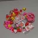194 Pcs Sweet Strawberry Party Favors Includes Pendant Keychain Silicone Ring Bracelet Stickers Party Tags Organza Bag Stampers for Baby Shower Birthday Party Class Reward