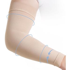 Lymphedema Compression Arm Sleeves for Women 15-20 mmHg Full Arm Support for Swelling Relief, Improved Circulation