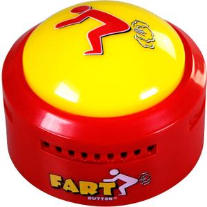 Talkie Toys Products Fart Button - Lights Up and Plays 20 Funny Fart Sounds - Fun Prank & Gag Gift - Funny Gift & Stocking Stuffer