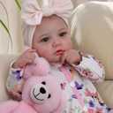BABESIDE Reborn Baby Dolls - 20-inch Cute Soft Vinyl Realistic Baby Doll Real Life Baby Dolls with Complete Accessories Perfect for Cuddling, Playtime, and Gift Giving (Pink)