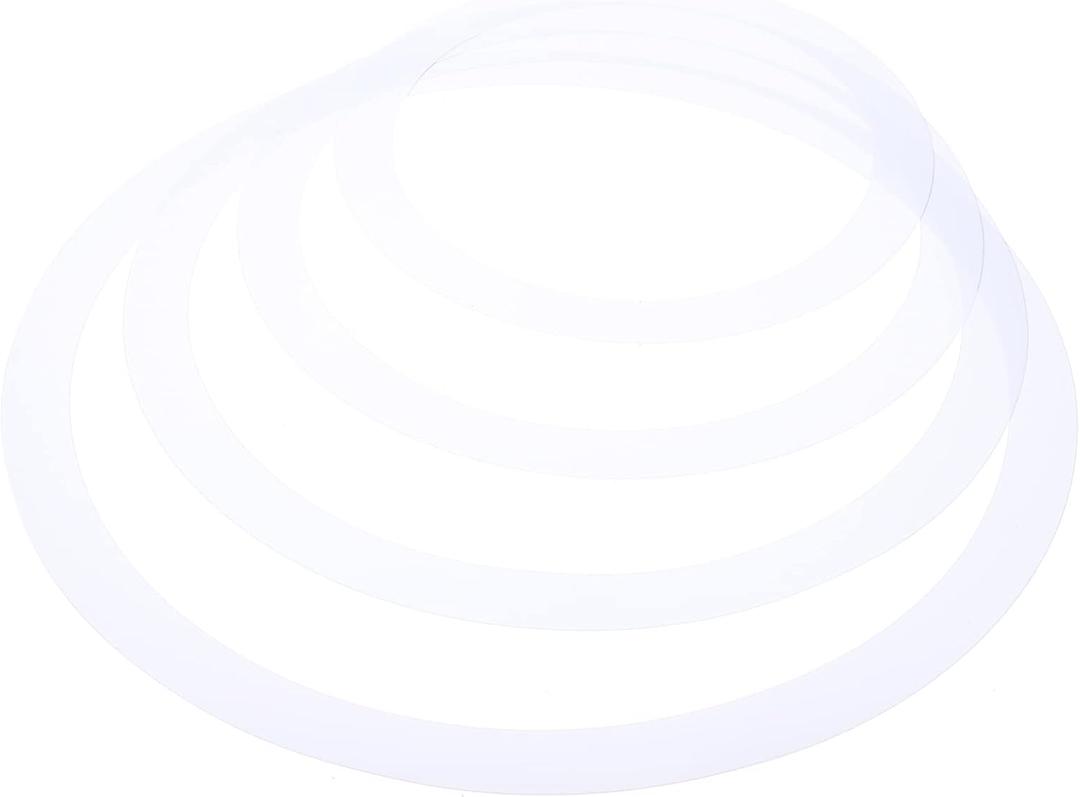 SUPVOX Snare Drum Mute Rings Set 4Pcs 12-16 Inch Voice Coil Dampeners for Drum Kit Practice and Sound Control Accessories Portable Rim Silencers