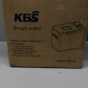 KBS 2LB Bread Maker, 19-in-1 Automatic Bread Machine Stainless Steel with Ceramic Pan,15H Timer&1H Keep Warm, Sourdough, Gluten-Free, 650W Bread Maker Machine with 3 Loaf Sizes 3 Crust Colors, Recipes