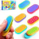 Sensory Fidget Magnet Toys for Kids: Silicone Magnetic Sliders Stress Fidgets for Autism, Anxiety Relief Small Fidget Toys for Adults Office Desk / Travel Classroom Must Haves, Stocking Stuffers Gifts