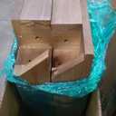 Plank+Beam 40" Modern Rectangular Coffee Table with Shelf, Solid Wood Center Table with Storage, 2 Tier Tea Table for Living Room, Pecan Wirebrush