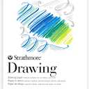 Strathmore 200 Series Drawing Paper, Tape Bound Pad, 9x12 inches, 40 Sheets (64lb/104g) - Artist Paper for Adults and Students - Charcoal, Colored Pencil, Ink, Pastel, Marker