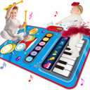 Baby Toys for 1 Year Old,Baby Musical Mat Toddler Toys Age 1-2,3 in 1 Piano Drum Babies Play Mat -Baby Music Toy 12-18 Months Babies Birthday Gifts for 1 2 3 Year Old Boys Girls