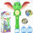 Dinosaur Bubble Wand Toys for Kids Age 3 4 5 6 7 8 Years Old: Bubbles Machine for Kids, Toddler Outdoor Toys, Gifts Birthday Presents for 3 4 5 6 Year Old Boys Girls (Green)