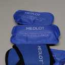 LotFancy Face Ice Pack Wrap for TMJ, Wisdom Teeth, with 4 Reusable Hot Cold Therapy Gel Packs, Pain Relief for Head, Oral and Facial Surgery, Dental Implants, Blue (Blue(one Size Fits Most))