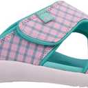 Spenco womens ComfortSlide Sandal (6 Wide, Teal/Pink)