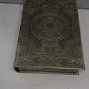Decorative Book Box:Vintage Style Fake Box - Faux Leather Embossing Box,12" Large Size Retro Green Book Storage Box 2-06