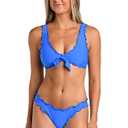 Hobie Women's Ruffle Bralette Bikini Swimsuit Top S