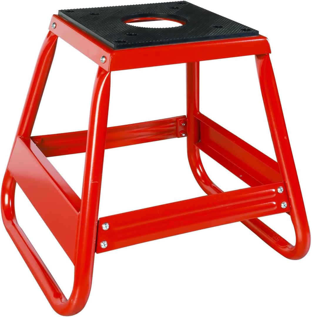 Jack Boss Motorcycle Stand Lift Dirt Bike Stand, Universal Panel Dirtbike Stand Jack Fit for Yamaha, for Honda and Suitable for Kawasaki, 1000LBS Capacity Removable Maintenance Motocross Stand Red
