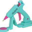 Surebonder Lynn Lilly Edition Cordless/Corded 20 Watt High-Temp Mini-Size Detail Tip Hot Glue Gun for Crafts, DIY, Repairs, Fine Tip Nozzle - Blue