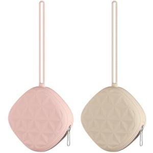 Nearbyme Silicone Pacifier Case for Diaper Bag, Newborn Baby Pacifier Holder Case For Boys & Girls (Color 4)