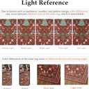 Christmas 3x5 Red Area Rug Santa Xmas Tree Holiday Decor Entryway Doormat Washable Non Slip Soft Low Pile Lightweight Mat for Living Room Bedroom Dining Room Bathroom