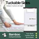 Hygge Sheets Organic Washable Incontinence Bed Pads with Tucks - 100% Waterproof Reusable Mattress Protector Underpads - Rayon derived from Bamboo - Twin