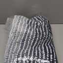 BSICPRO Bathroom Rugs and Mats Sets, 2 Piece Thick Absorbent Chenille Bath Mat Rug Set Non Slip, Soft Shaggy Bath Room Floor Mats for Bathroom, Machine Washable (20" x 32" Plus 16" x 24", Navy)