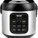 Aroma Housewares ARC-994SB Rice & Grain Cooker Slow Cook, Steam, Oatmeal, Risotto, 8-cup cooked/4-cup uncooked/2Qt, Stainless Steel